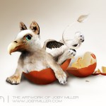 Griffin Hatchling_Photoshop_Illustration_JobyMiller