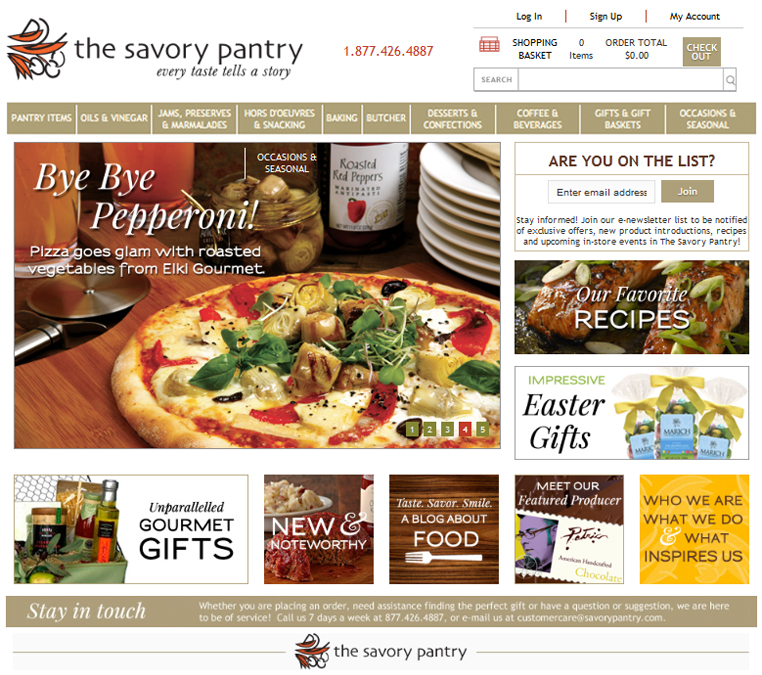 Savory Pantry Website - www.savorypantry.com