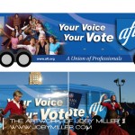 AFT Campaign Bus wrap