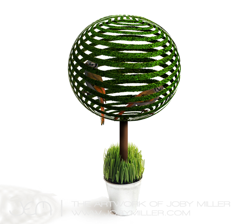 La Cage de Topiary_Photoshop_Illustratoin_JobyMiller