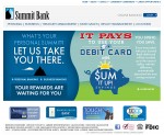 Summit Bank Web Layout | The Artwork of Joby Miller